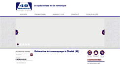 Desktop Screenshot of 49remorques.com